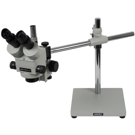Meiji Techno SMT-5TR Fiber Optic Stereo Microscope Inspection Station
