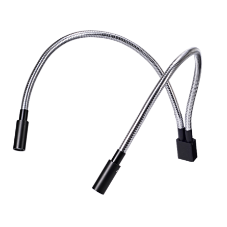 Meiji Techno FL150/30 Dual Arm Flexible Fiber Optic Light Guide for EMZ-13VX
