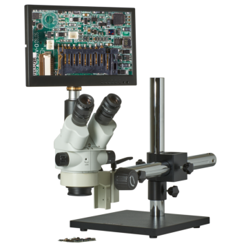 Omano CX3-2300S-JW11 Zoom Stereo Microscope Inspection System 7.5X-45X