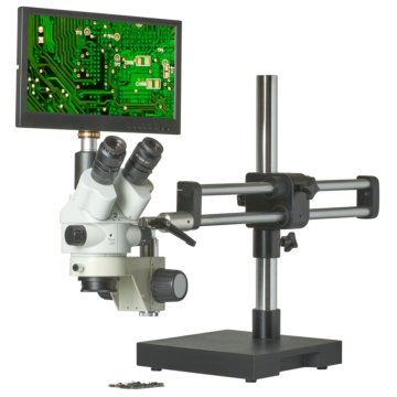 Omano CX3-2300S-V15 Zoom Stereo Microscope Inspection System 7.5X-45X