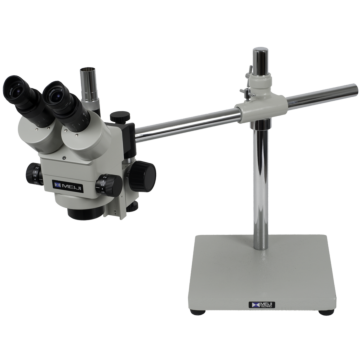 Meiji Techno SMT-5TR Fiber Optic Stereo Microscope Inspection Station