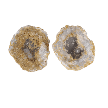 Omano Geode Rock filled with Sparkling Embedded Crystals