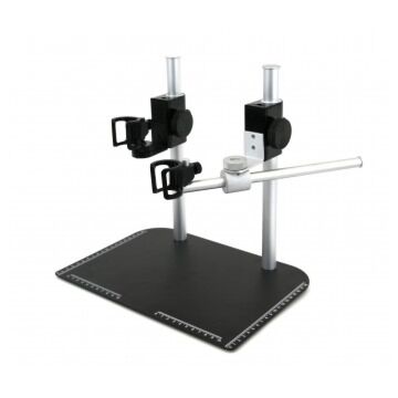 Dino-lite MS37B-2X Table Top Rigid Stand with Dual Poles, Holsters and One Boom Arm
