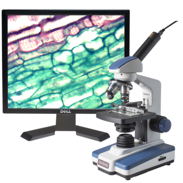Omano OM118-M4 Student Compound Microscope 40X-1000X with 1.3MP Digital Camera