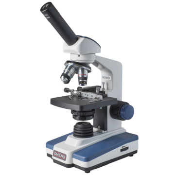 Omano OM118-M4 Student Monocular Compound Microscope 40X-1000X