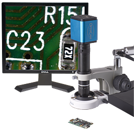1080PU-VIDZ-BOOM 6X-50X Digital Inspection Microscope