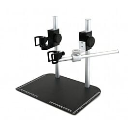 MS37B-2X Table Top Rigid Stand with Dual Poles, Holsters and One Boom Arm