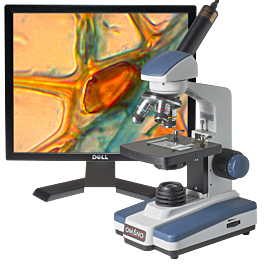OM118-M3 40X-400X Student Compound Microscope with 1.3MP Digital Camera
