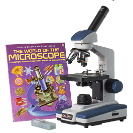 OM118-M3 40X-400X Student Compound Microscope Gift Package