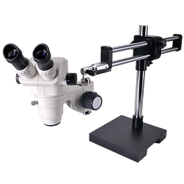 OM99-V15 6.5X-45X Zoom Stereo Boom Microscope